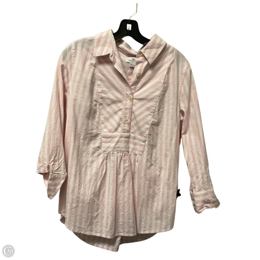 Top Long Sleeve By Vineyard Vines In Pink, Size: S