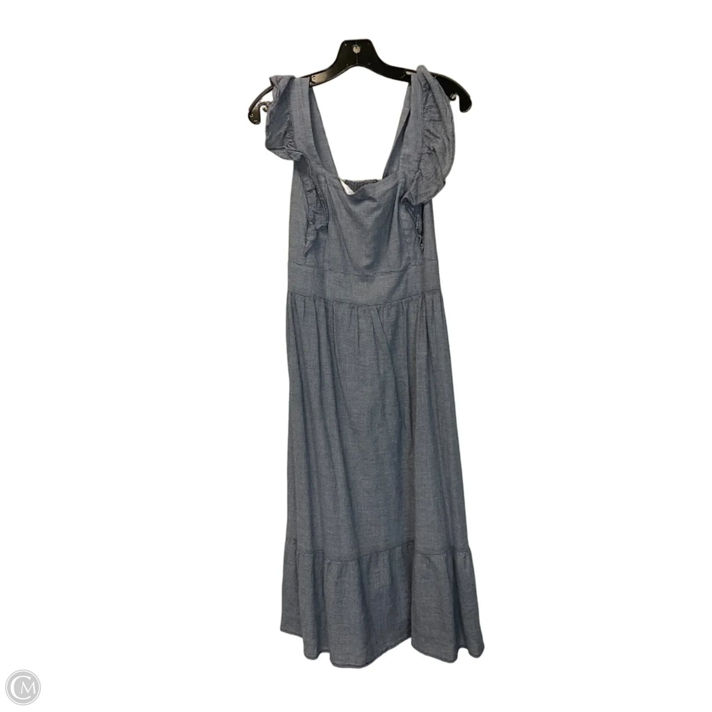 Dress Casual Midi By Loft In Blue, Size: 6
