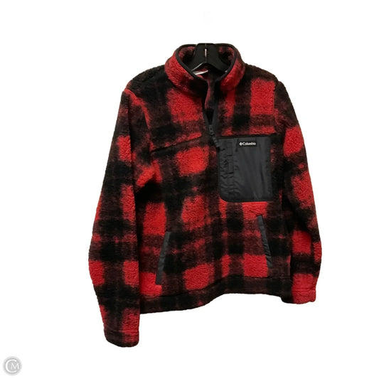Jacket Fleece By Columbia In Black & Red, Size: M