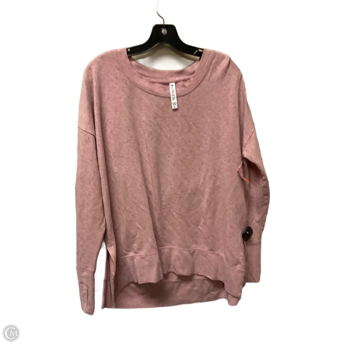 Sweatshirt Crewneck By Athleta In Pink, Size: L