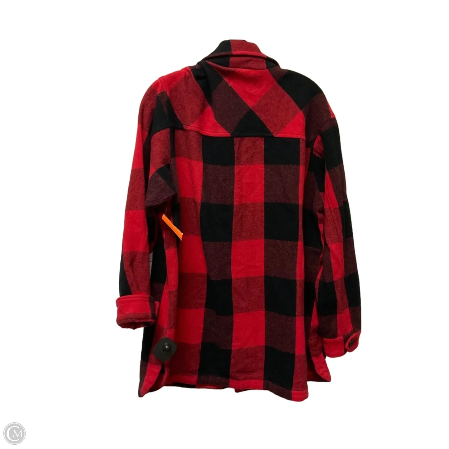 Jacket Fleece By Lucky Brand In Red, Size: M