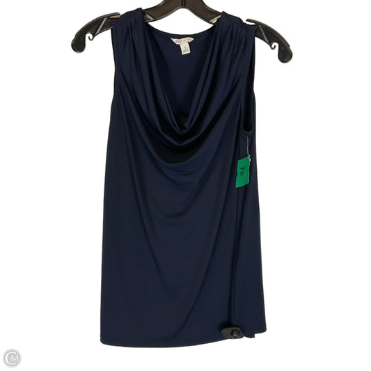 Top Sleeveless By Cato In Blue, Size: S