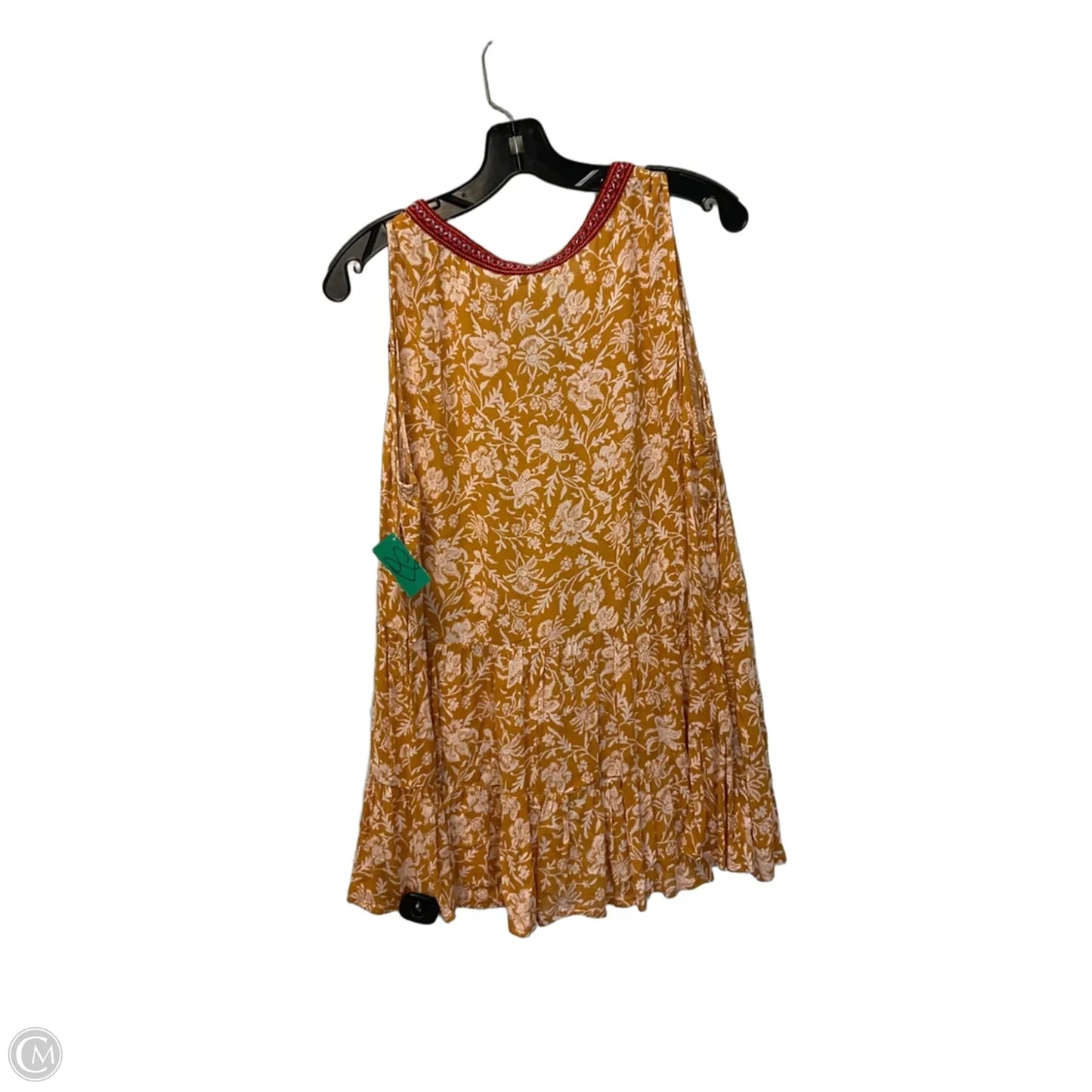 Top Sleeveless By Democracy In Orange, Size: L