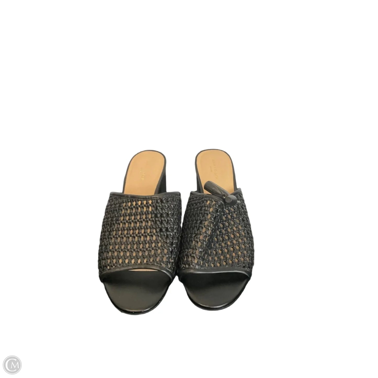 Sandals Heels Block By Ann Taylor In Black, Size: 9