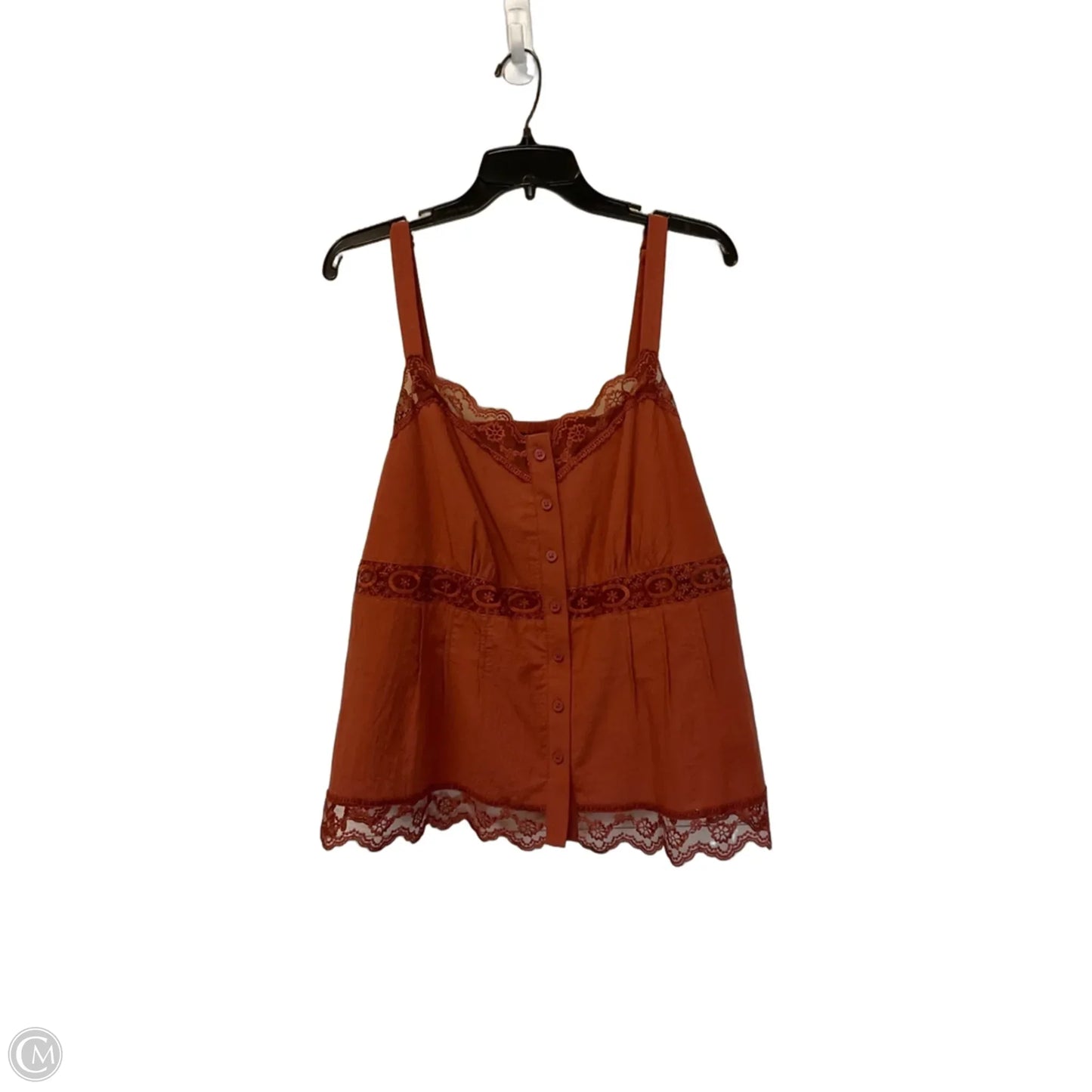 Top Sleeveless By Torrid In Orange, Size: L