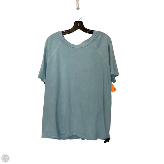 Top Short Sleeve Basic By Aerie In Blue, Size: L