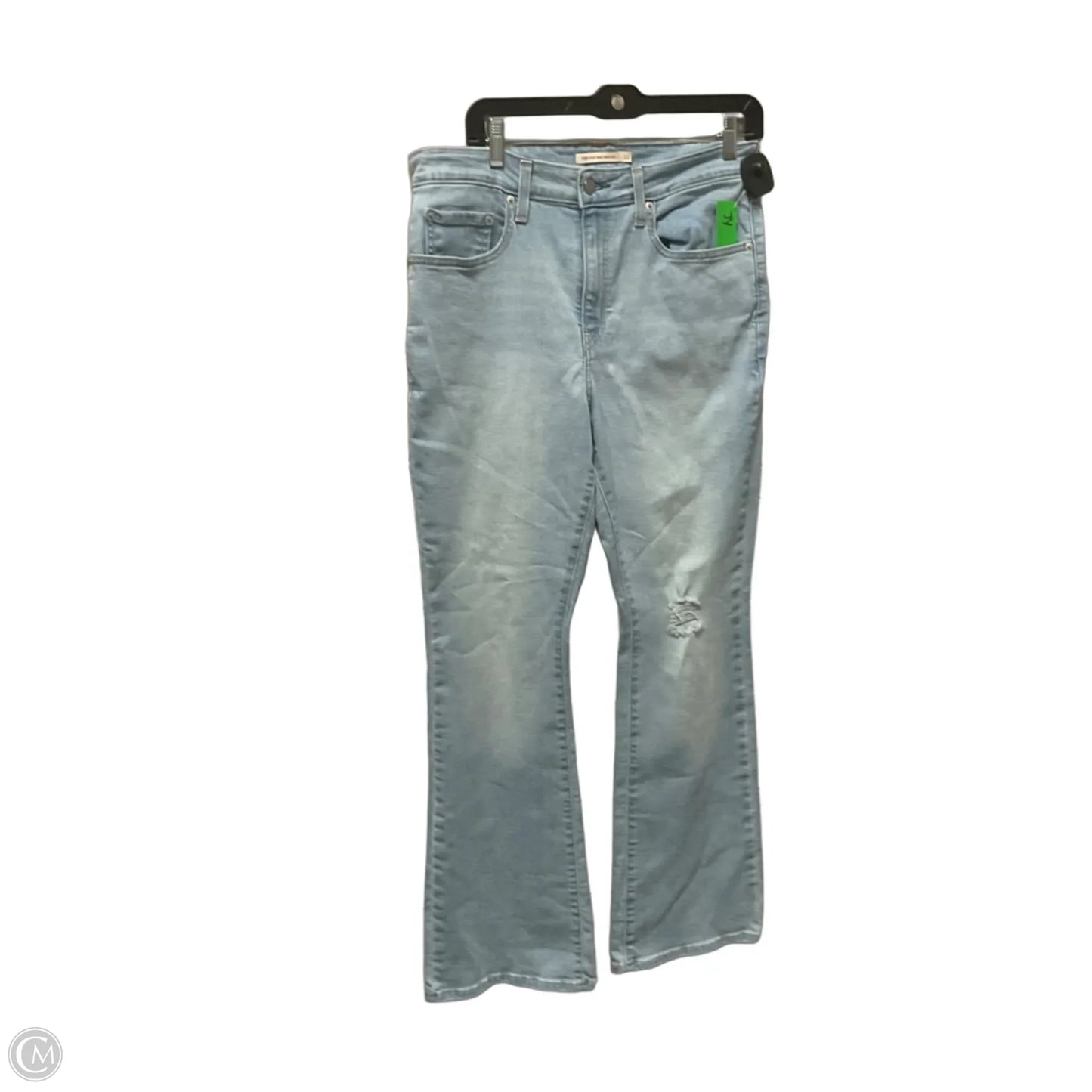 Jeans Flared By Levis In Blue Denim, Size: 10