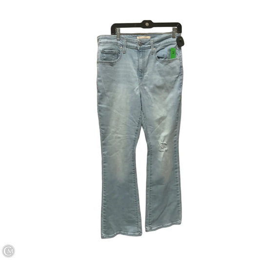 Jeans Flared By Levis In Blue Denim, Size: 10