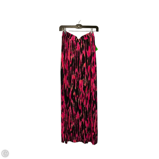 Skirt Maxi By Apt 9 In Black & Pink, Size: M