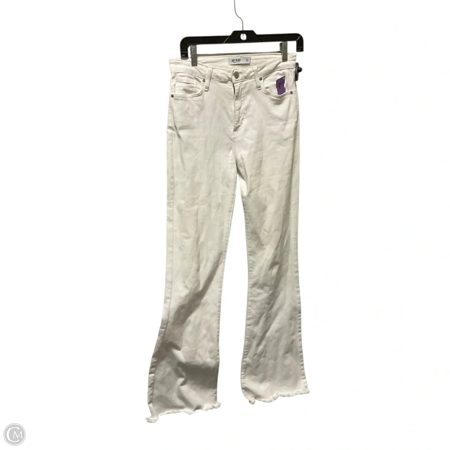 Jeans Flared By Just Black In White, Size: 6