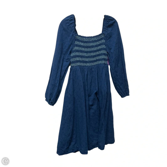 Dress Casual Midi By Draper James In Blue, Size: S