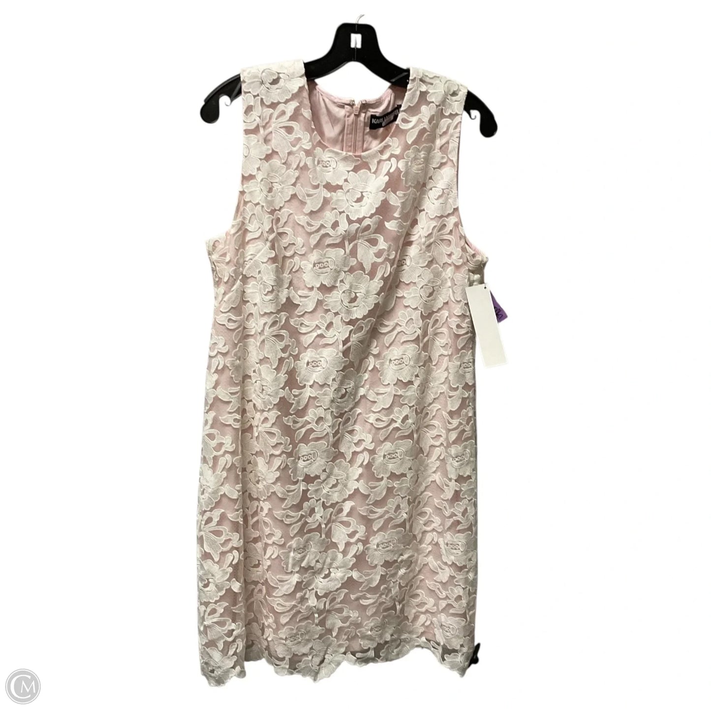 Dress Designer By Karl Lagerfeld In Pink, Size: 14