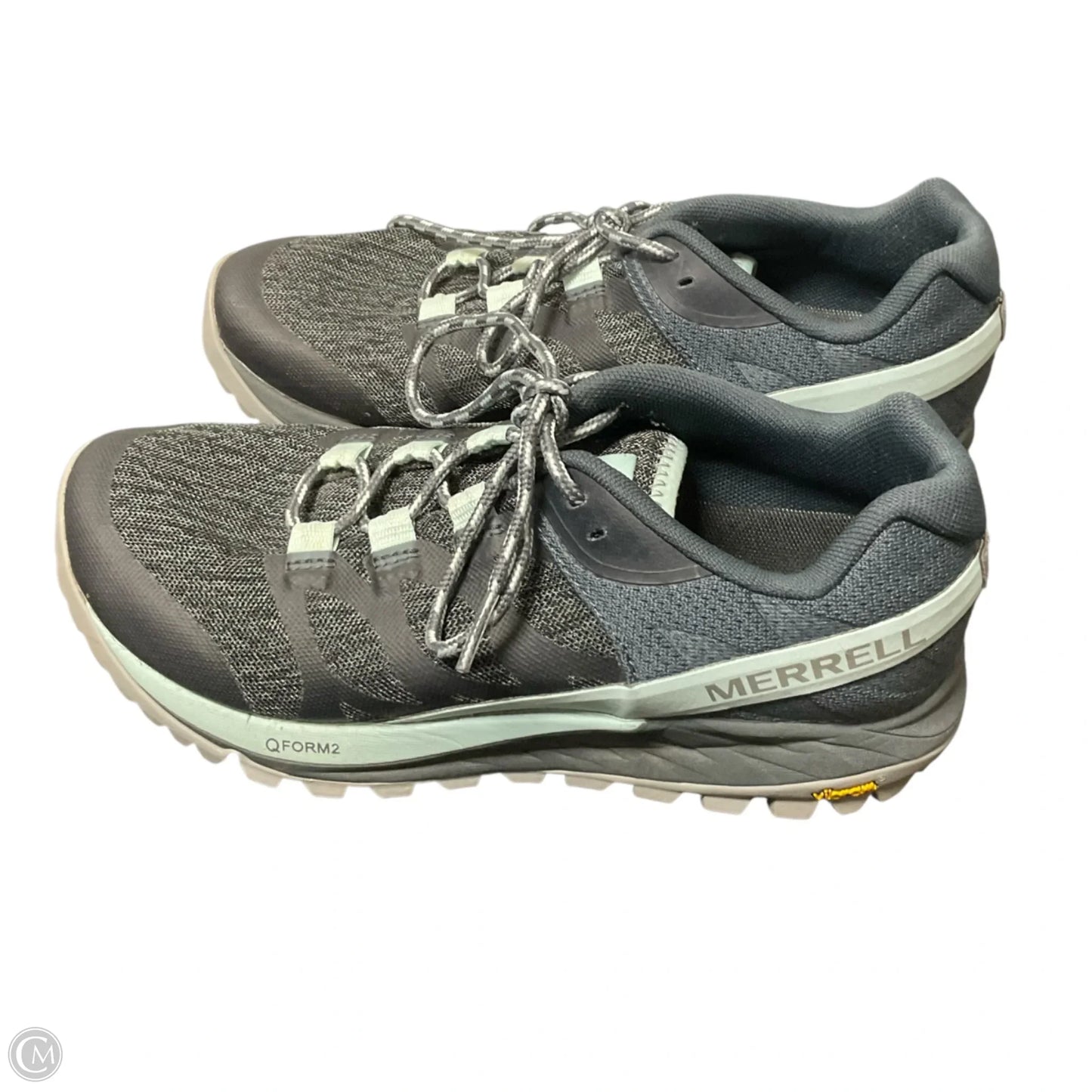 Shoes Athletic By Merrell In Blue & Grey, Size: 6.5
