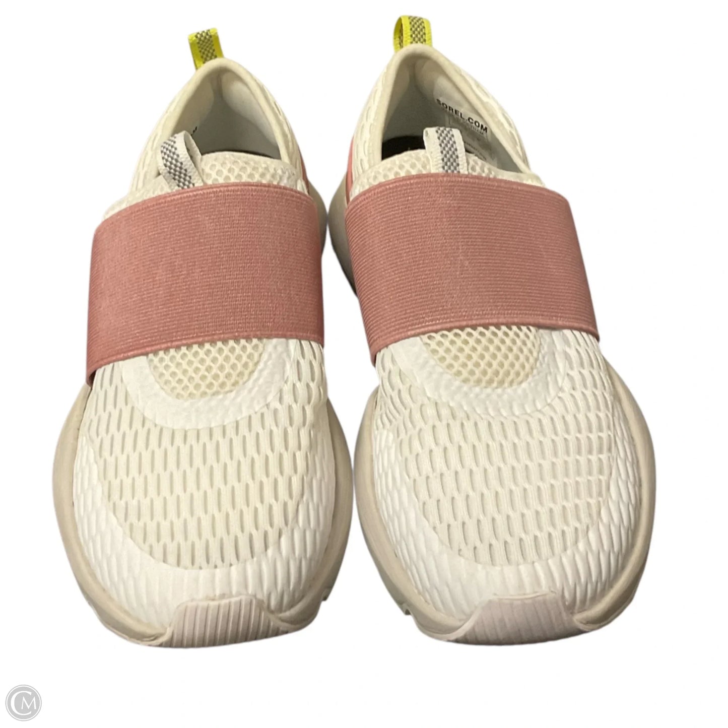 Shoes Athletic By Sorel In Pink & White, Size: 6.5