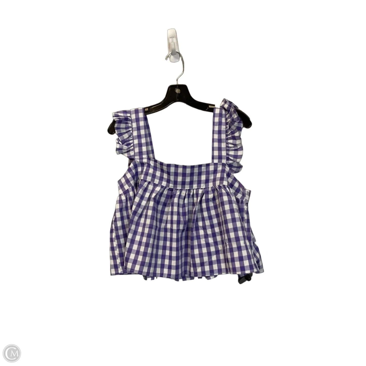 Top Sleeveless By Buddy Love In Purple & White, Size: S