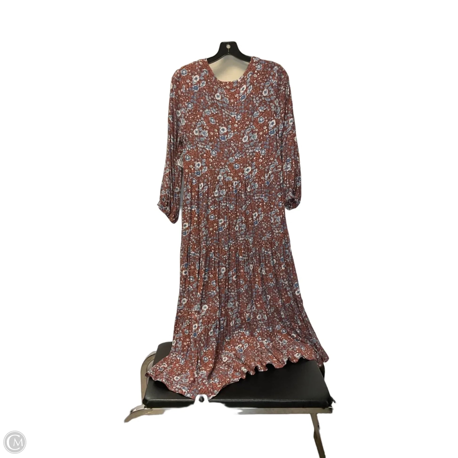 Dress Casual Midi By Madewell In Brown, Size: S