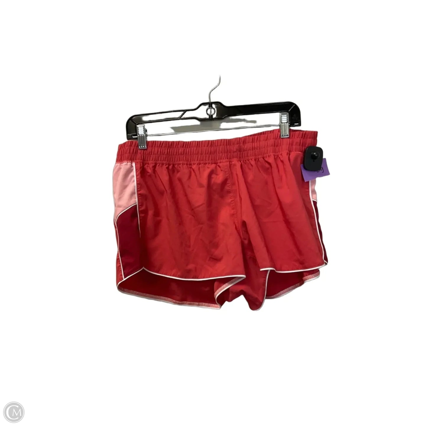 Athletic Shorts By Adidas In Pink & Red, Size: L