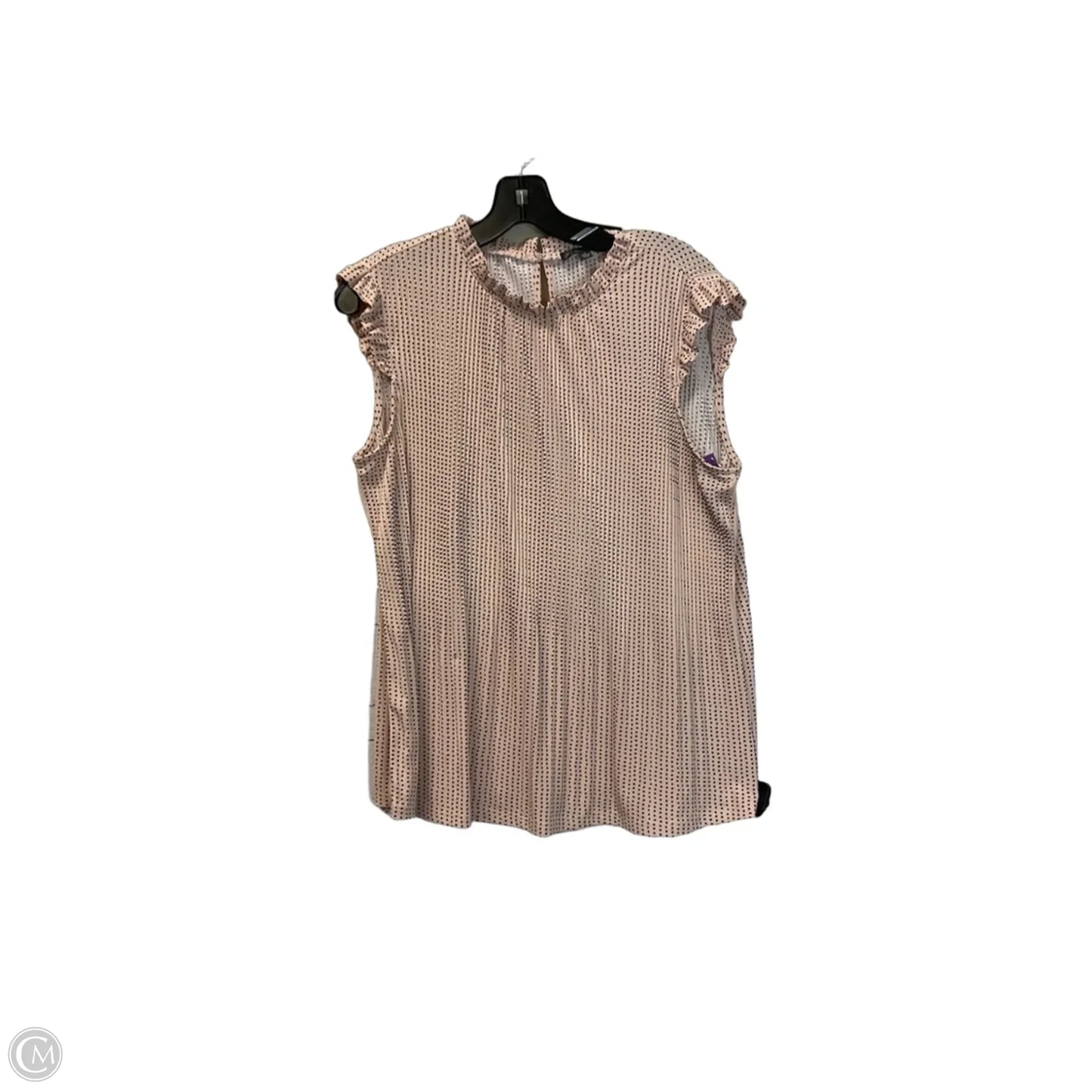 Top Sleeveless By Adrianna Papell In Pink, Size: L