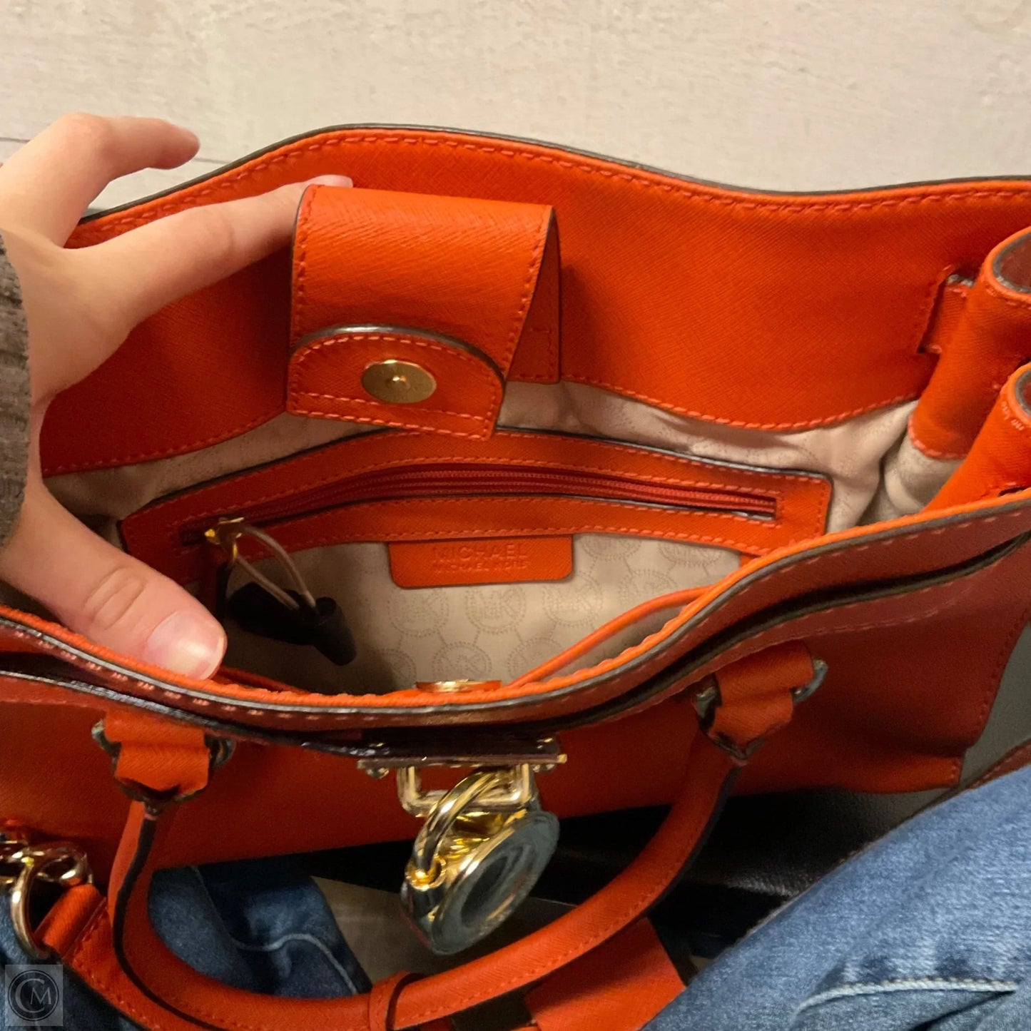 Handbag Designer By Michael Kors, Size: Medium