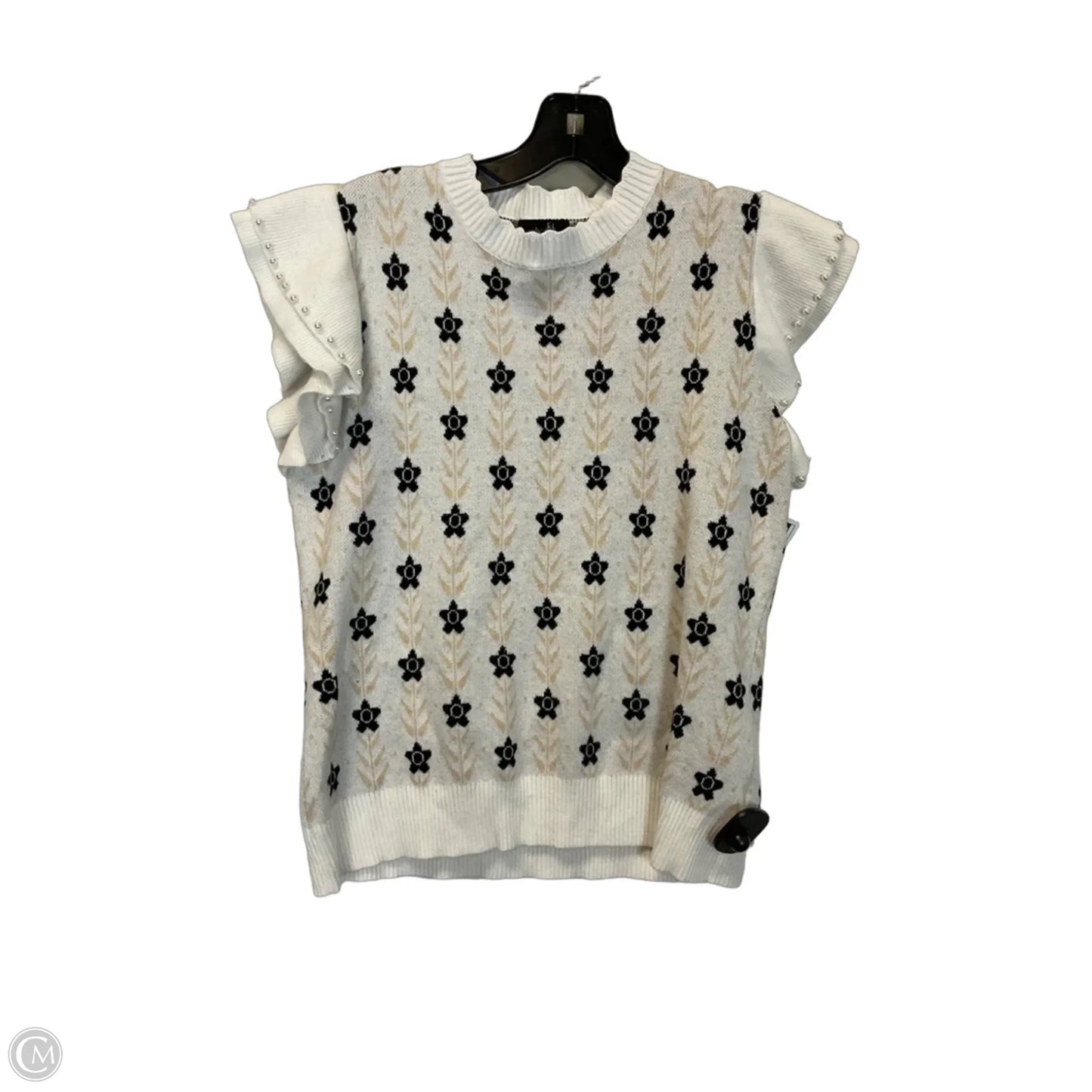 Top Short Sleeve By Ontwelfth In White, Size: M