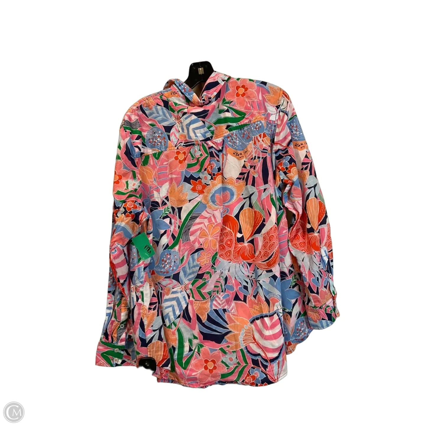 Top Long Sleeve By Talbots In Orange, Size: 2x