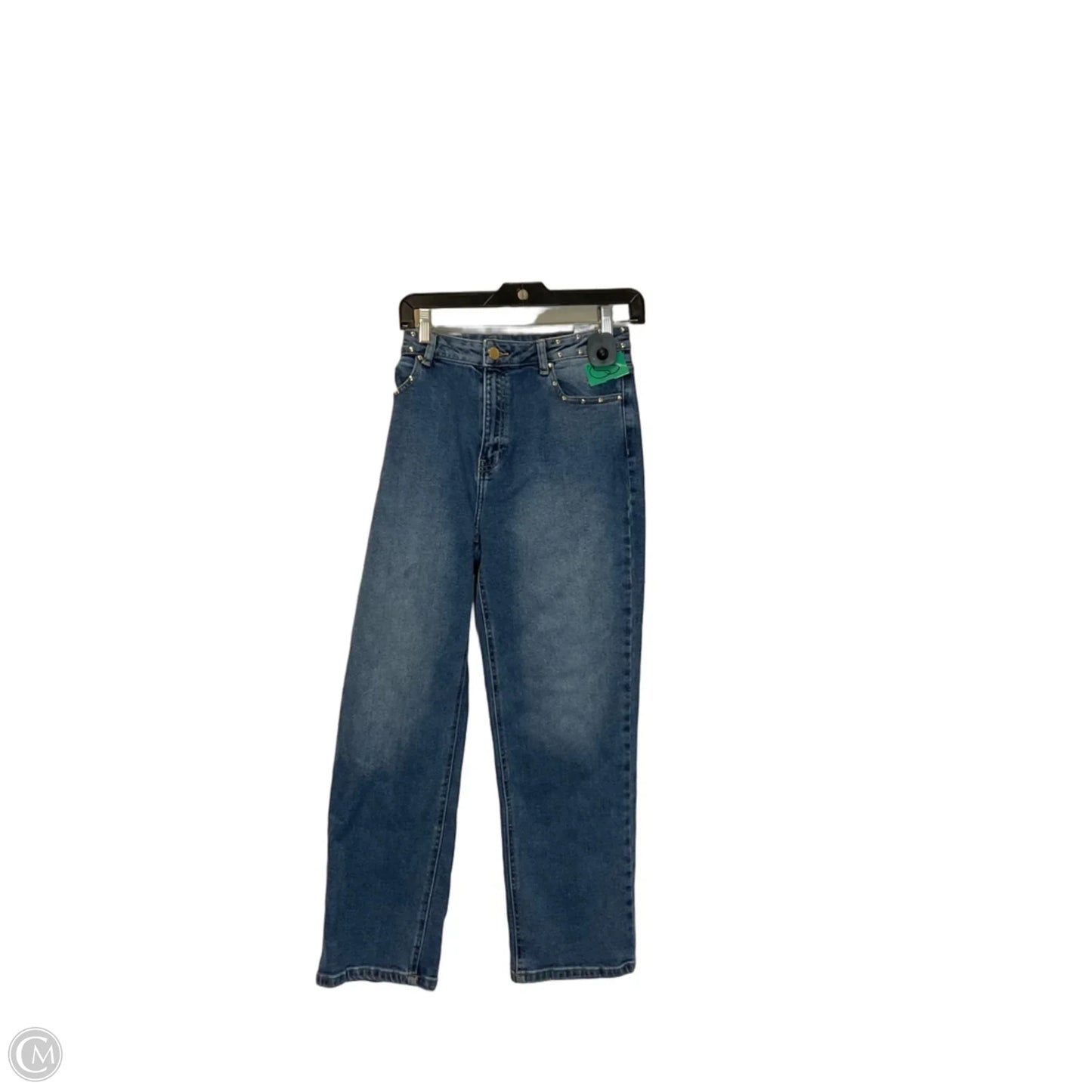 Jeans Straight By Michael By Michael Kors In Blue Denim, Size: 10
