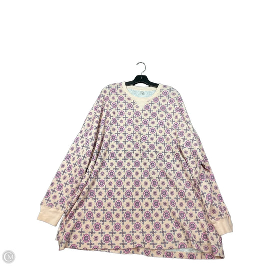 Top Long Sleeve By Free People In Pink, Size: S