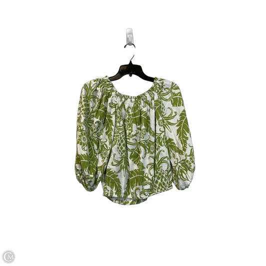 Top 3/4 Sleeve By Rachel Zoe In Green, Size: S