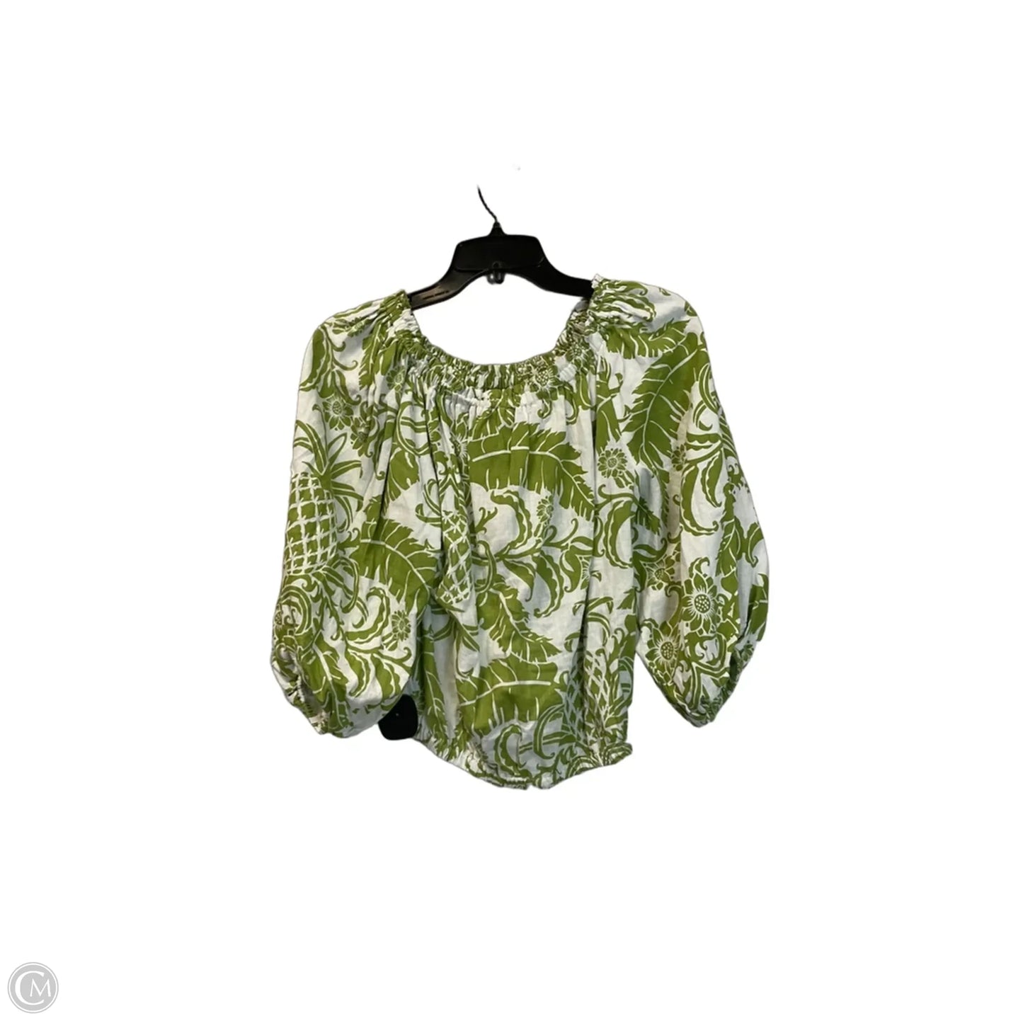 Top 3/4 Sleeve By Rachel Zoe In Green, Size: S
