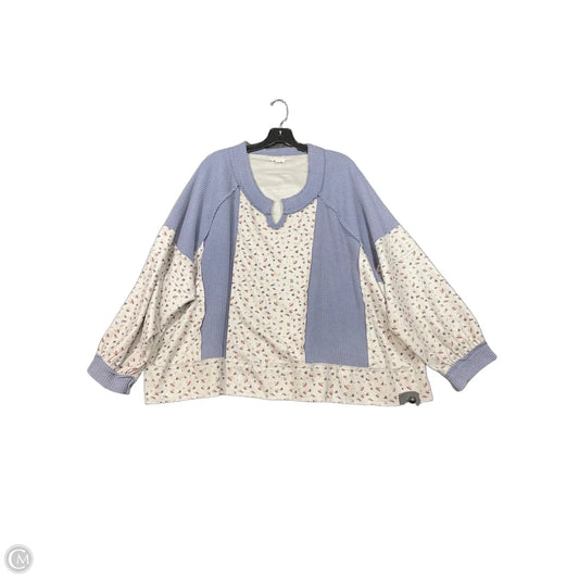 Top Long Sleeve By Pol In Blue, Size: L