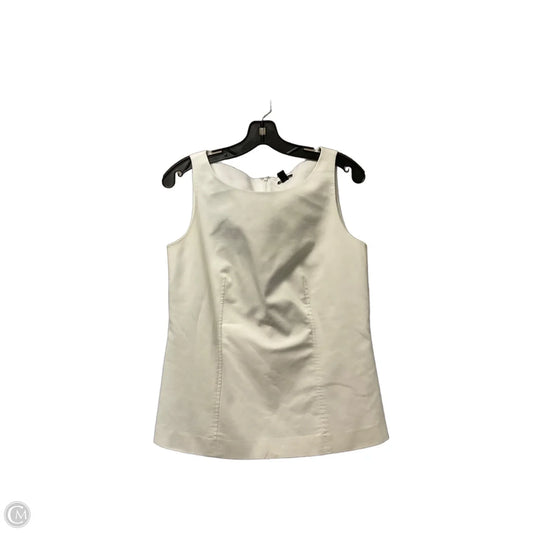 Top Sleeveless By Ann Taylor In White, Size: S