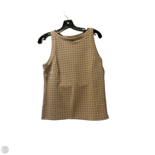 Top Sleeveless By Ann Taylor In Tan, Size: M