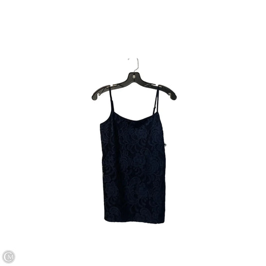 Top Sleeveless By Ann Taylor In Navy, Size: M