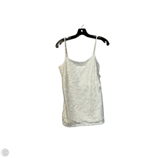 Top Sleeveless By Ann Taylor In White, Size: M
