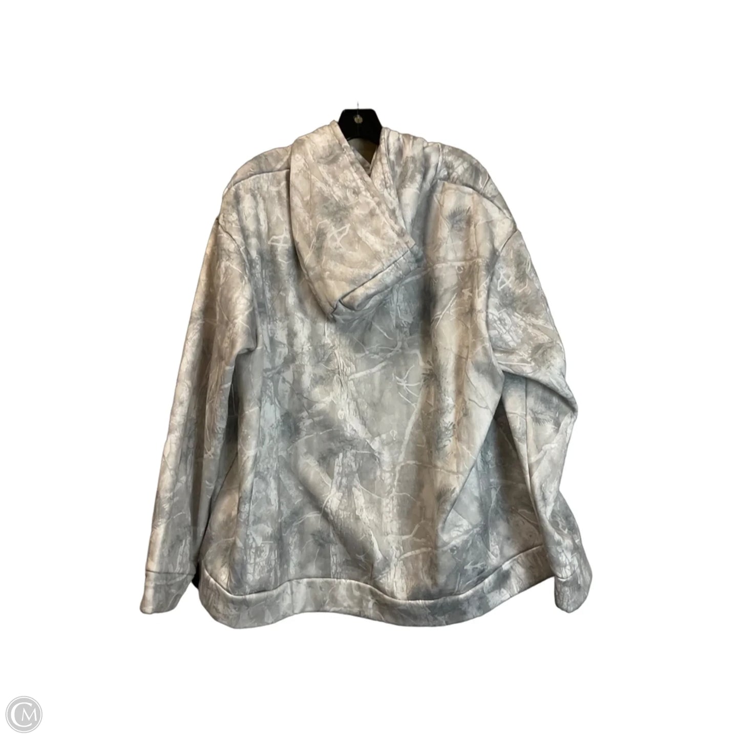 Sweatshirt Hoodie By Clothes Mentor In Grey, Size: 3x