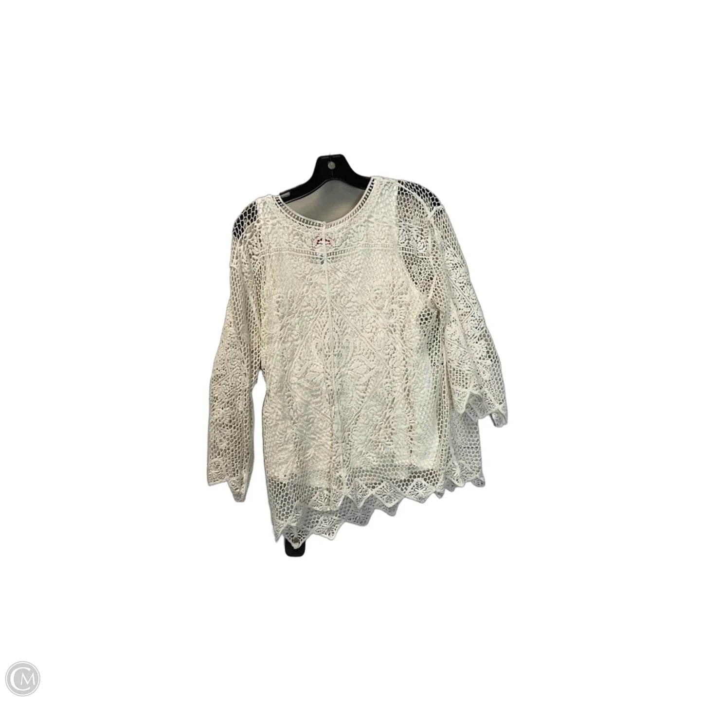 Top Long Sleeve By Ruby Rd In Cream, Size: M