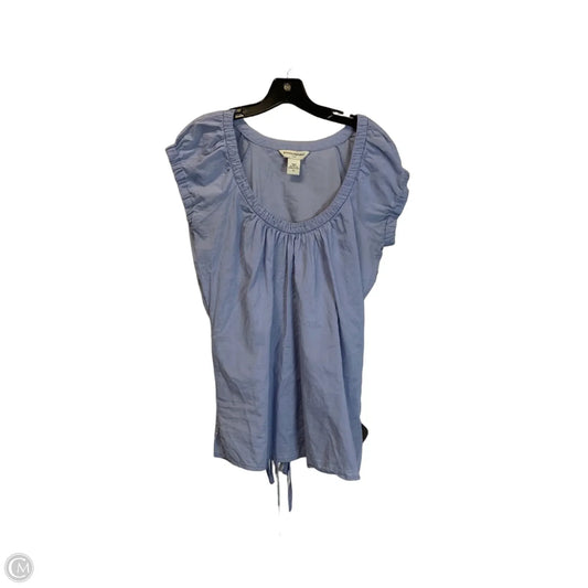 Top Short Sleeve By Banana Republic In Blue, Size: M