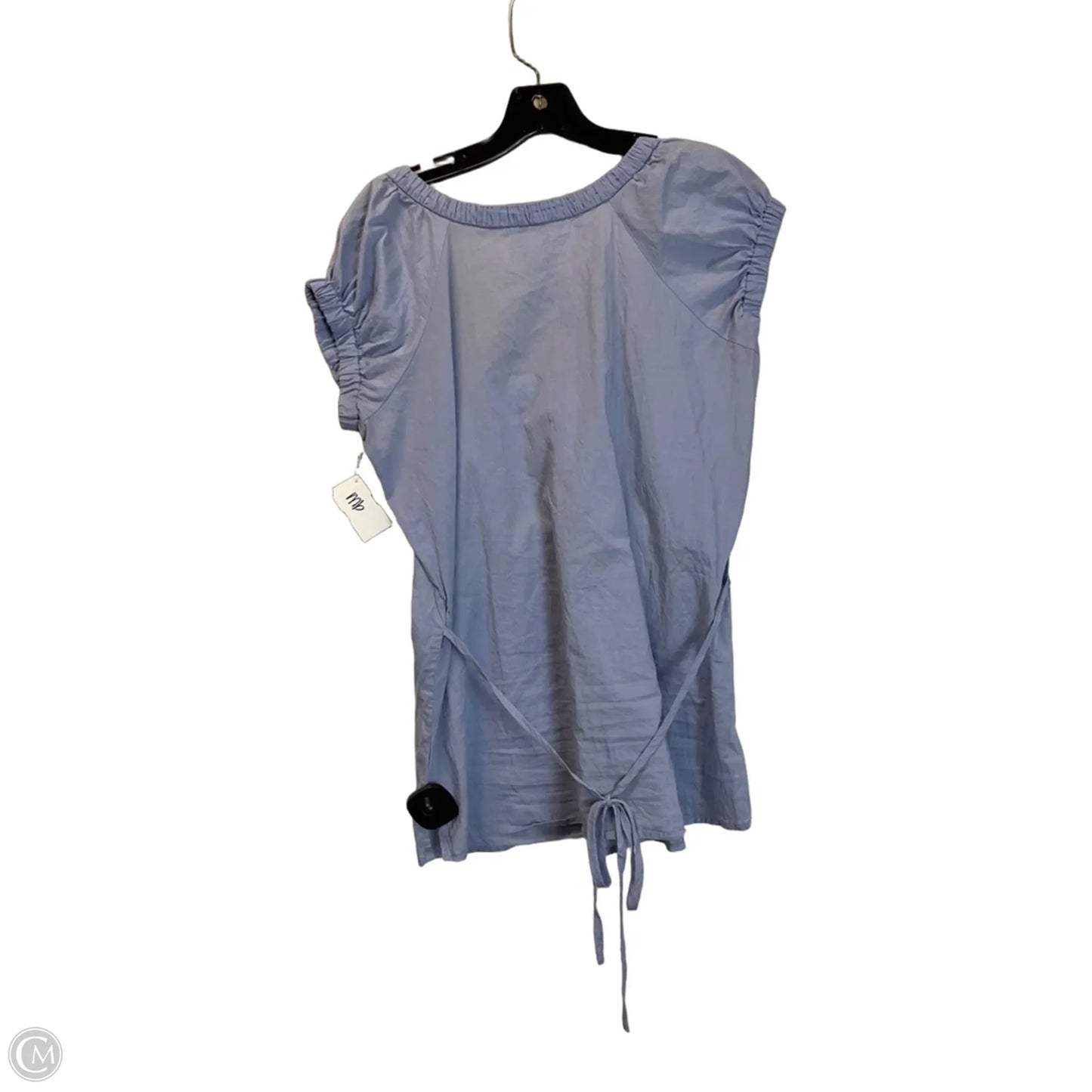 Top Short Sleeve By Banana Republic In Blue, Size: M