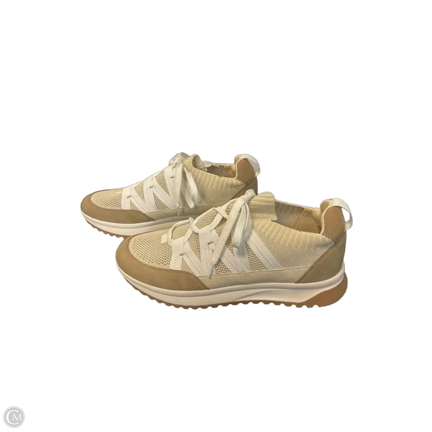 Shoes Sneakers By Yellow Box In Cream, Size: 9.5