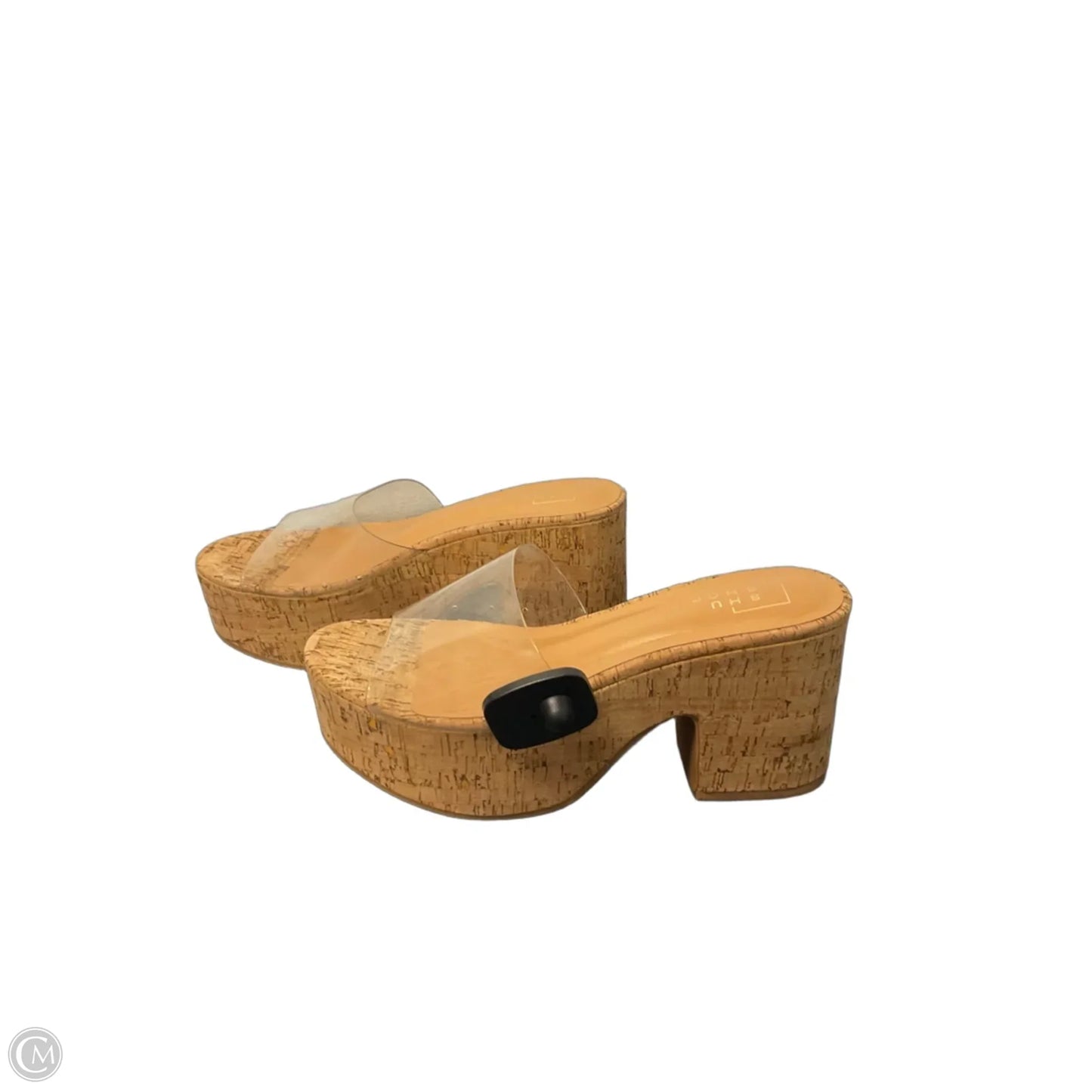 Sandals Heels Block By Shu Shop In Tan, Size: 10