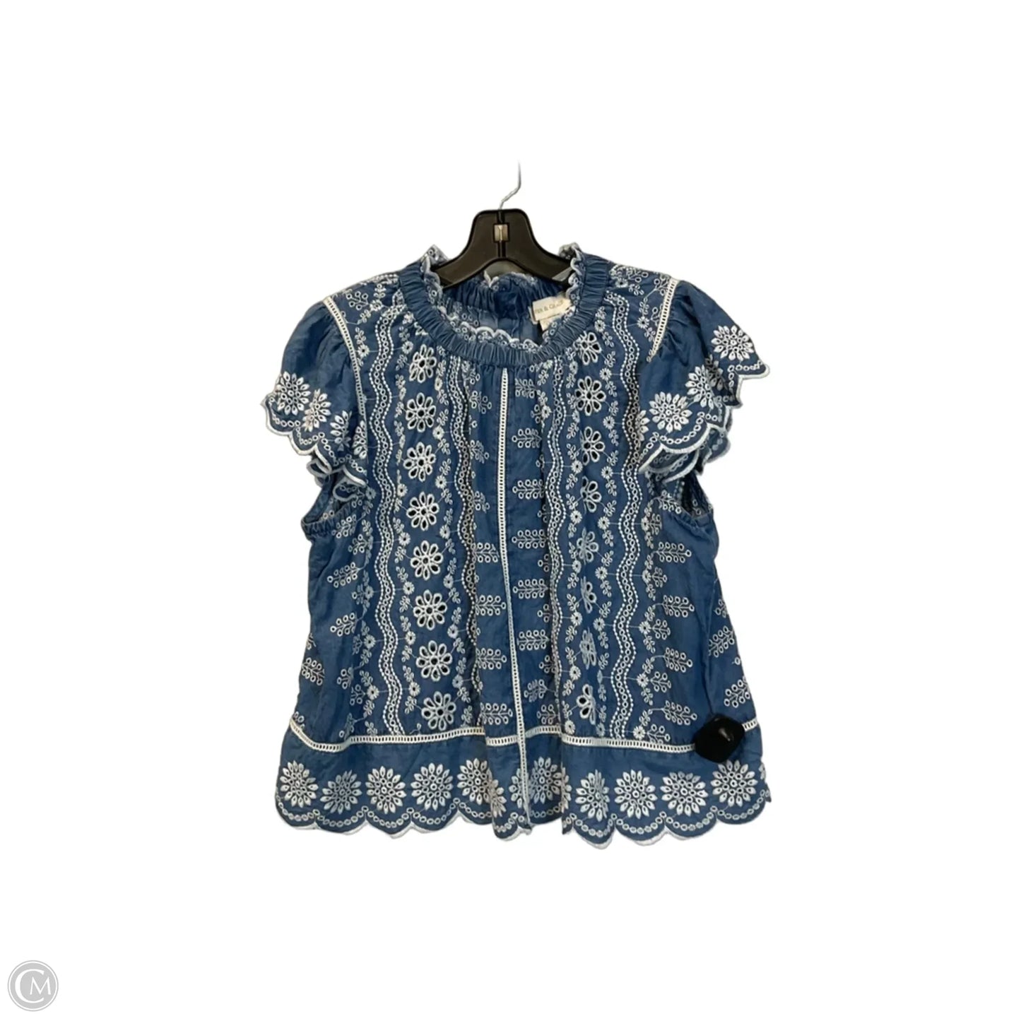 Top Sleeveless By Clothes Mentor In Blue, Size: L