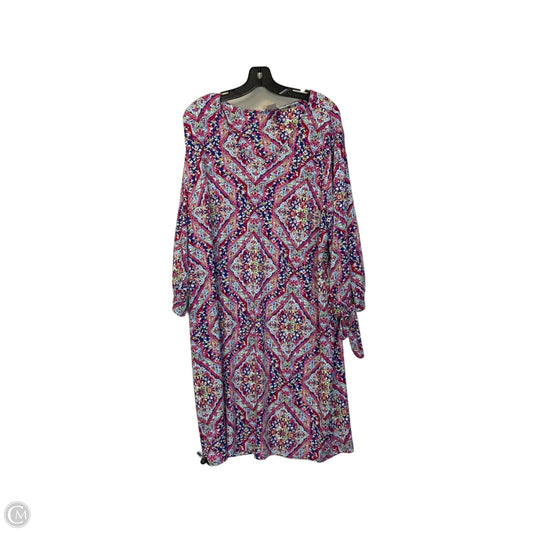 Dress Casual Midi By Chicos In Multi-colored, Size: L
