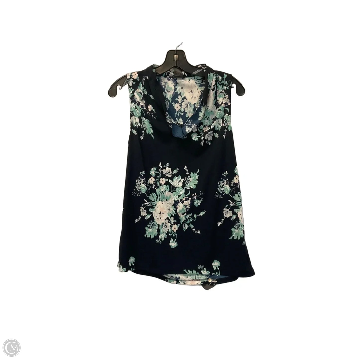 Top Sleeveless By Ann Taylor In Navy, Size: M