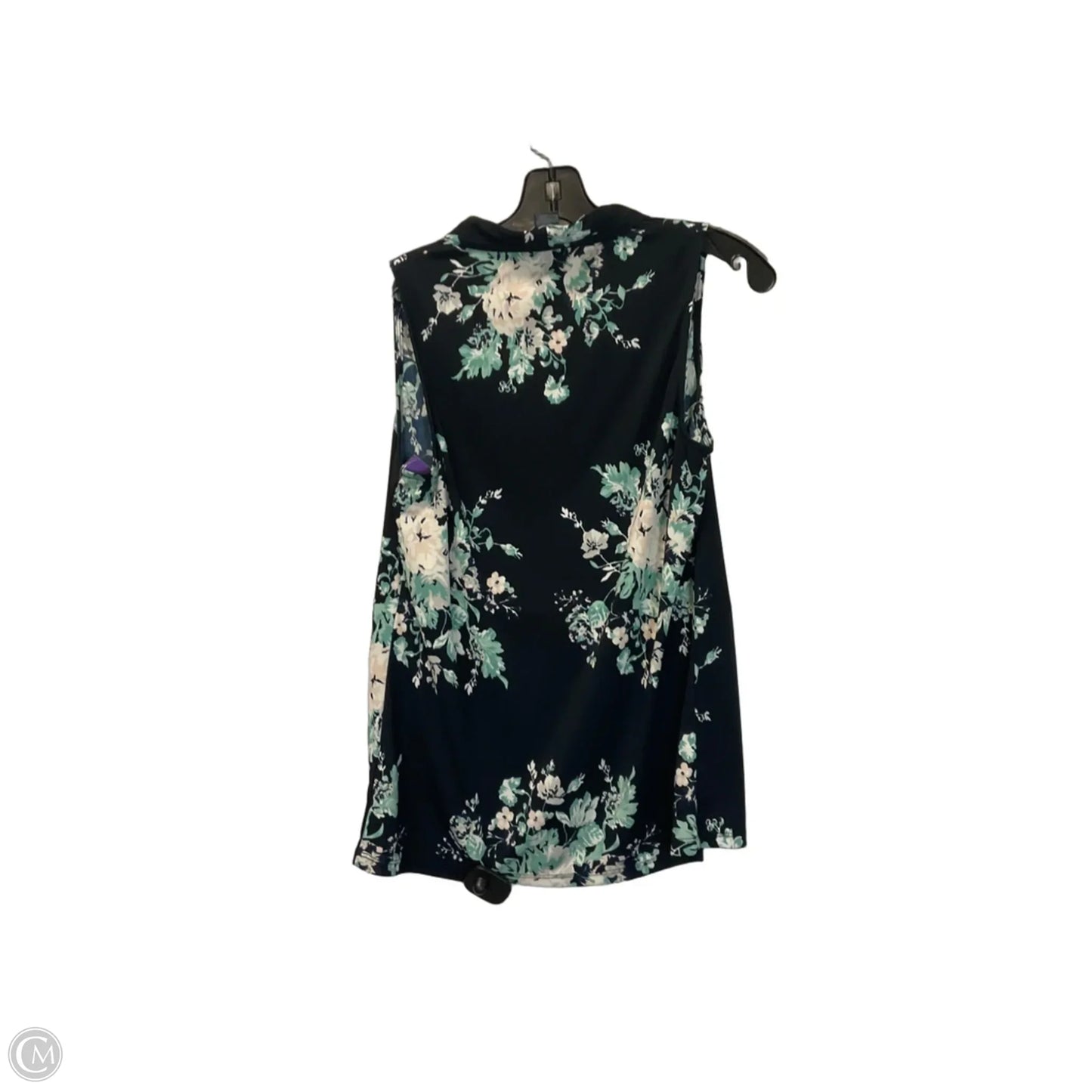 Top Sleeveless By Ann Taylor In Navy, Size: M