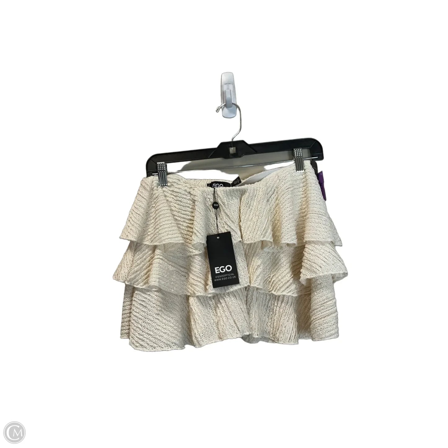 Skirt Mini & Short By Clothes Mentor In Cream, Size: 10