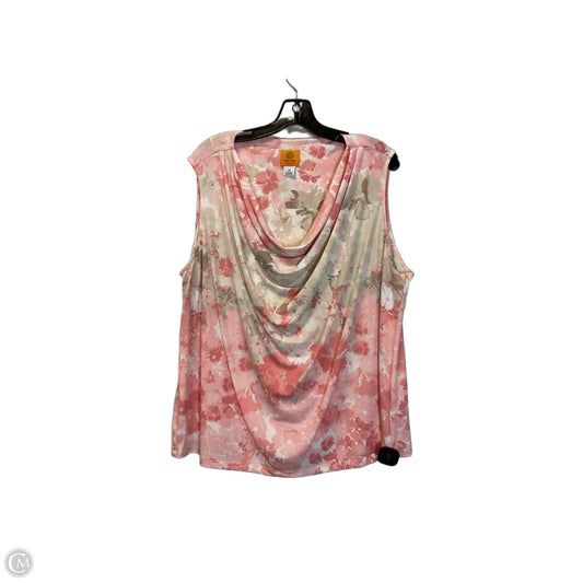 Top Sleeveless By Ruby Rd In Pink, Size: 2x