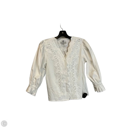 Top Long Sleeve By Cupio In White, Size: M