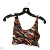 Athletic Bra By Lululemon In Black & Orange, Size: 6