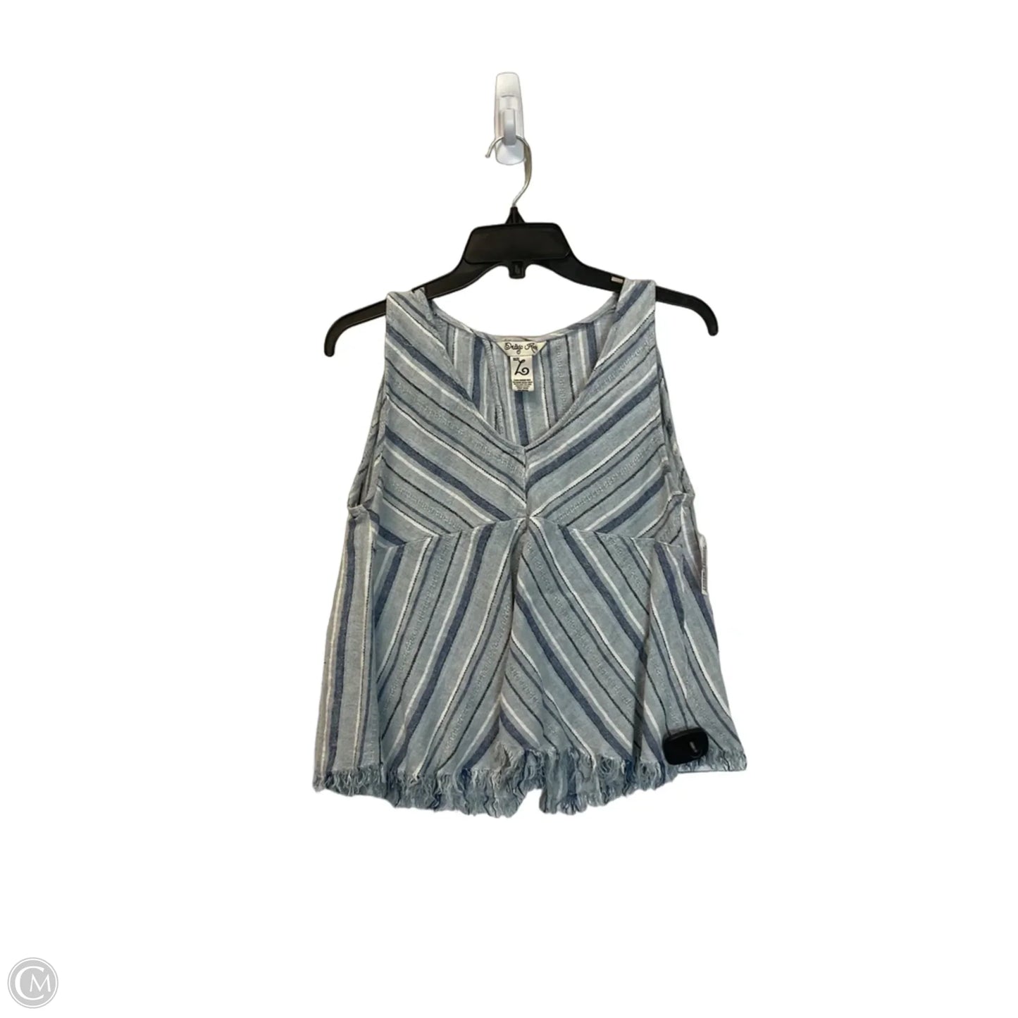 Top Sleeveless By Indigo Rein In Striped Pattern, Size: L