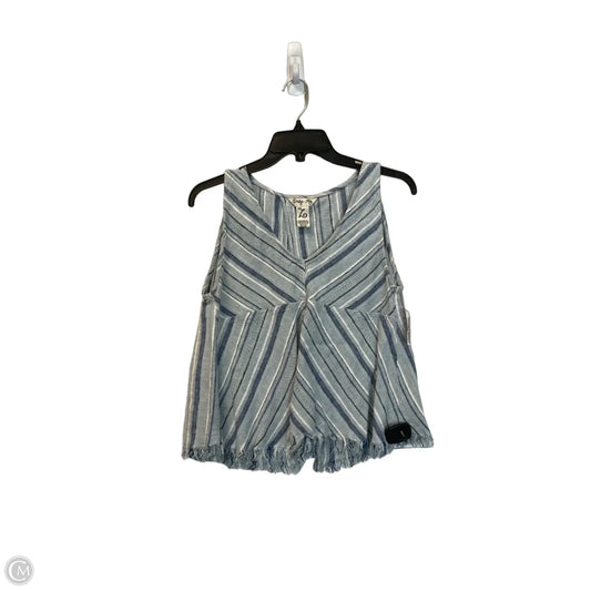 Top Sleeveless By Indigo Rein In Striped Pattern, Size: L